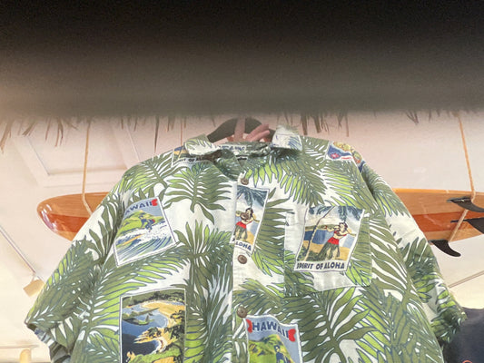 No Boundaries Hawaiian Button Up